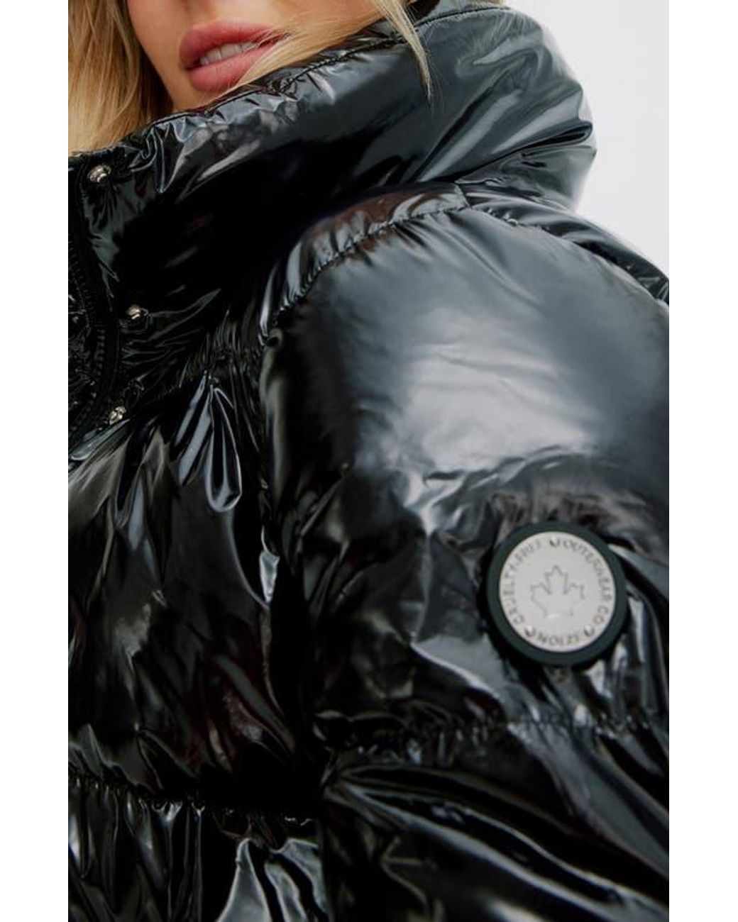 Noize Black Coco Crop Water Resistant Puffer Jacket