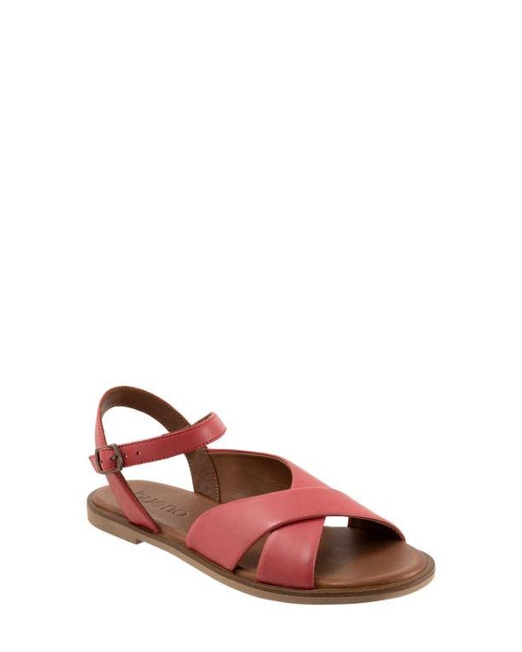BUENO Red Harmony Ankle Strap Sandal