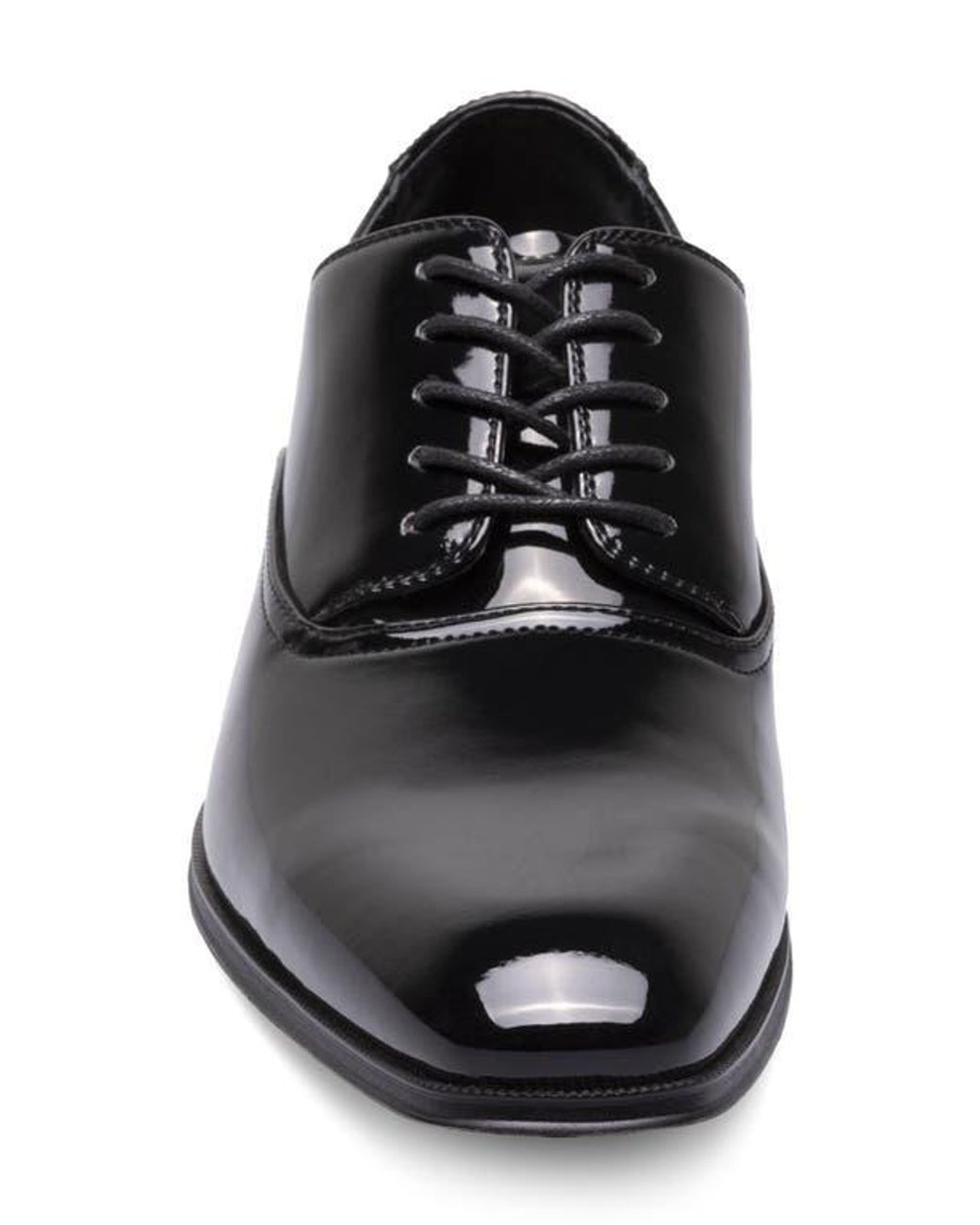 Florsheim Black Atlanta Plain Toe Derby for men