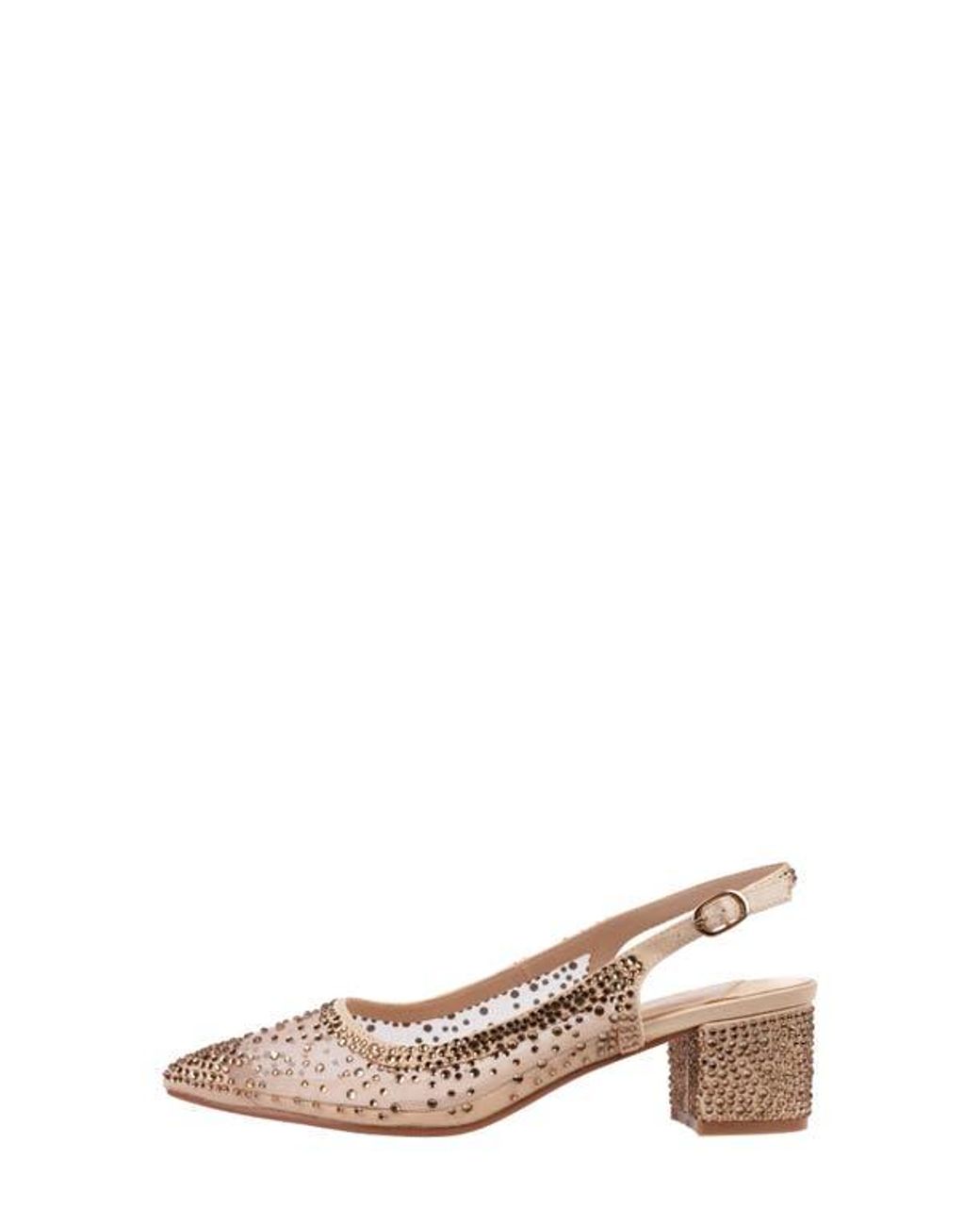 Lady Couture Natural Demin Slingback Pump