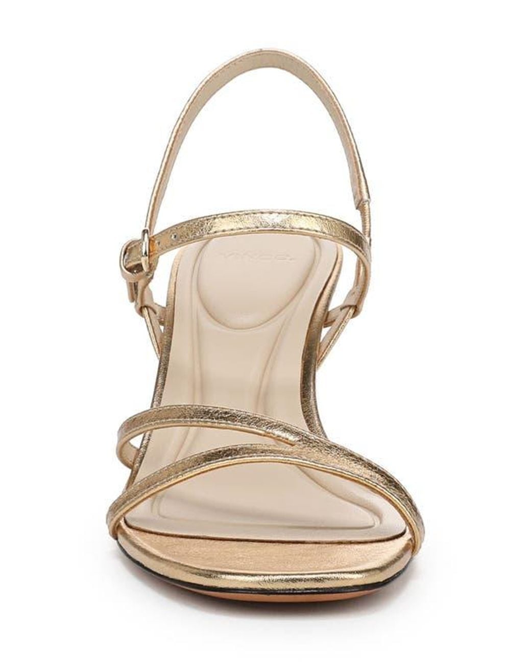 Vince Metallic Marcella Ankle Strap Sandal