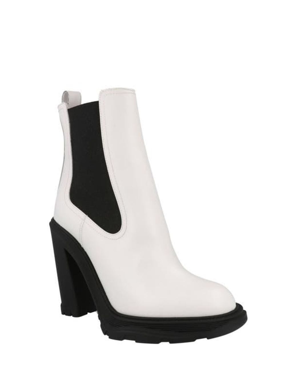 Alexander McQueen Black Heeled Chelsea Boot