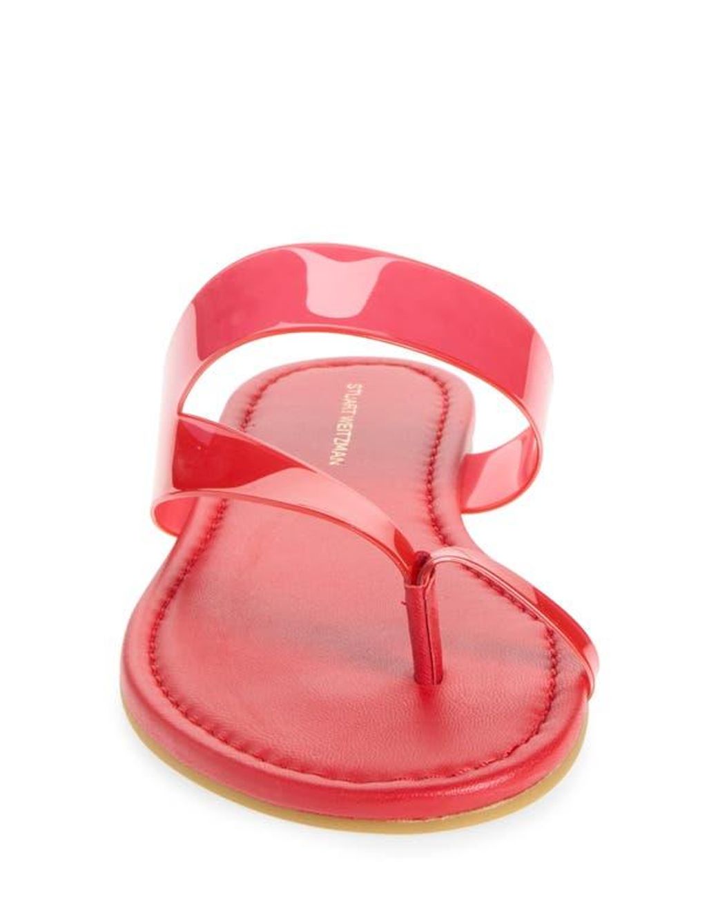 Stuart Weitzman Pink Remy Toe Strap Sandal