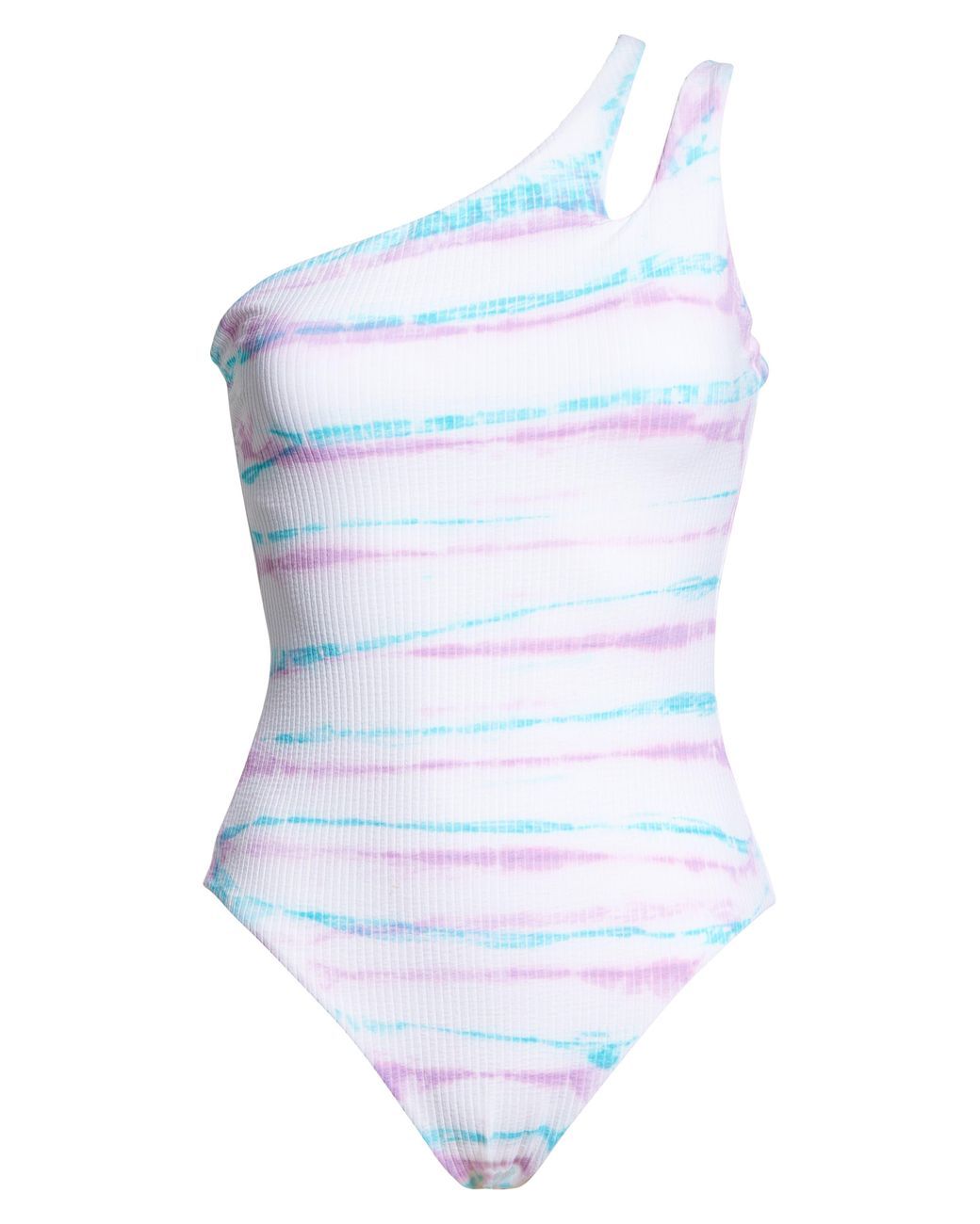 Becca Iconic Oneshoulder Onepiece Swimsuit In Orchid/jasper At