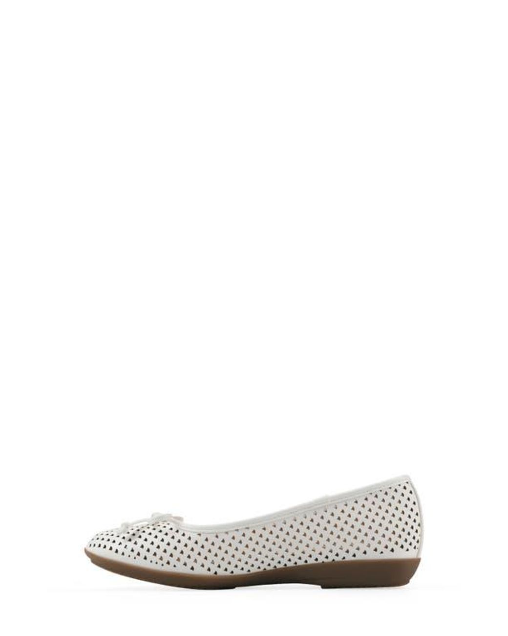 White Mountain White Carris Perforated Flat