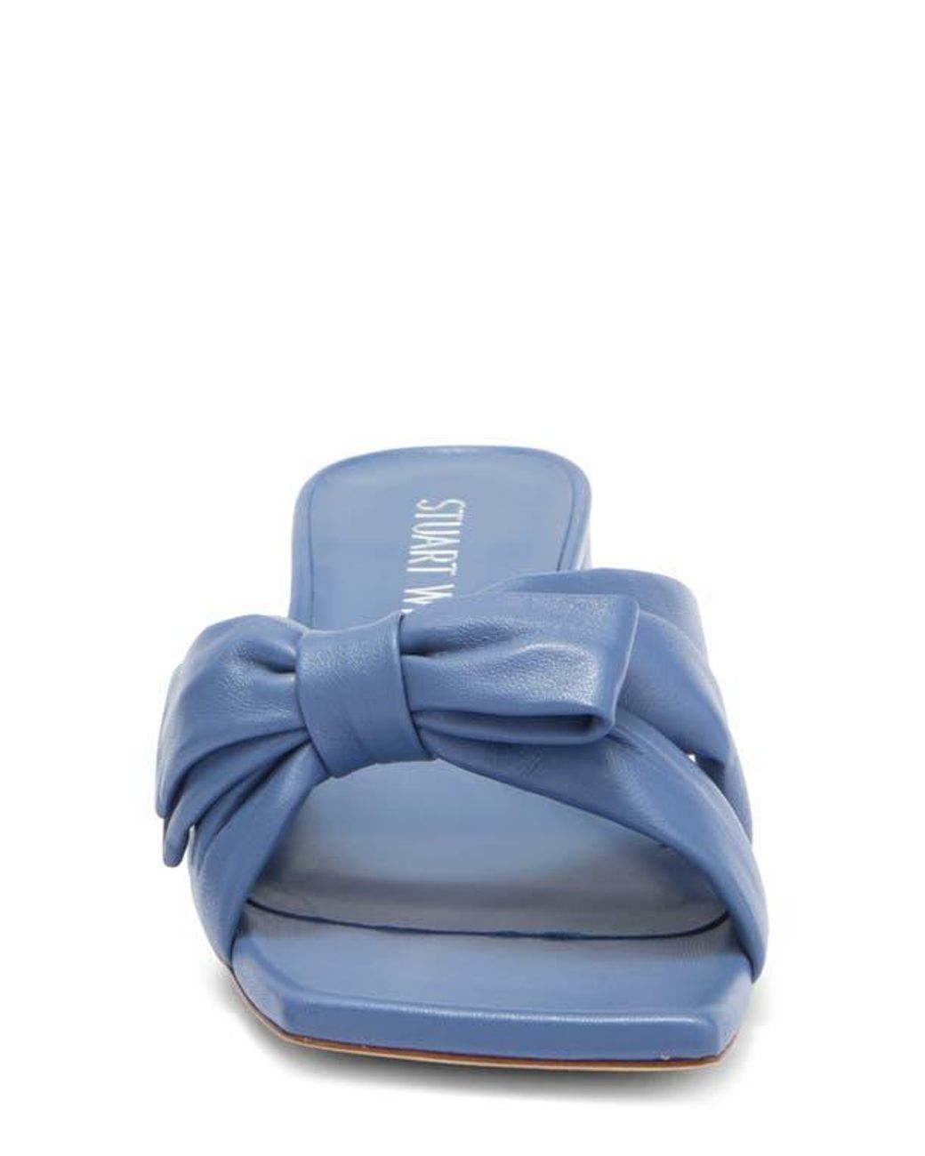 Stuart Weitzman Blue Sofia Bow Sandal