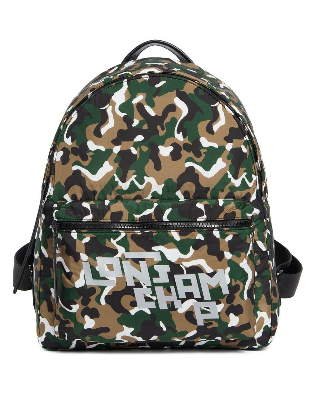 Longchamp Green Camo Backpack