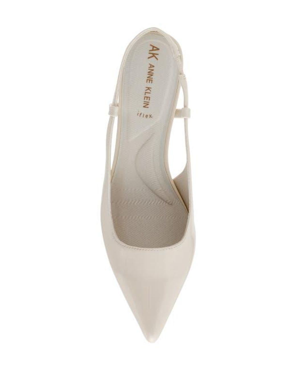 Anne Klein White Shorty Slingback Pump