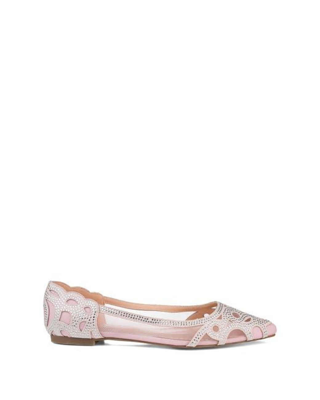Journee Collection Black Batavia Rhinestone Flat