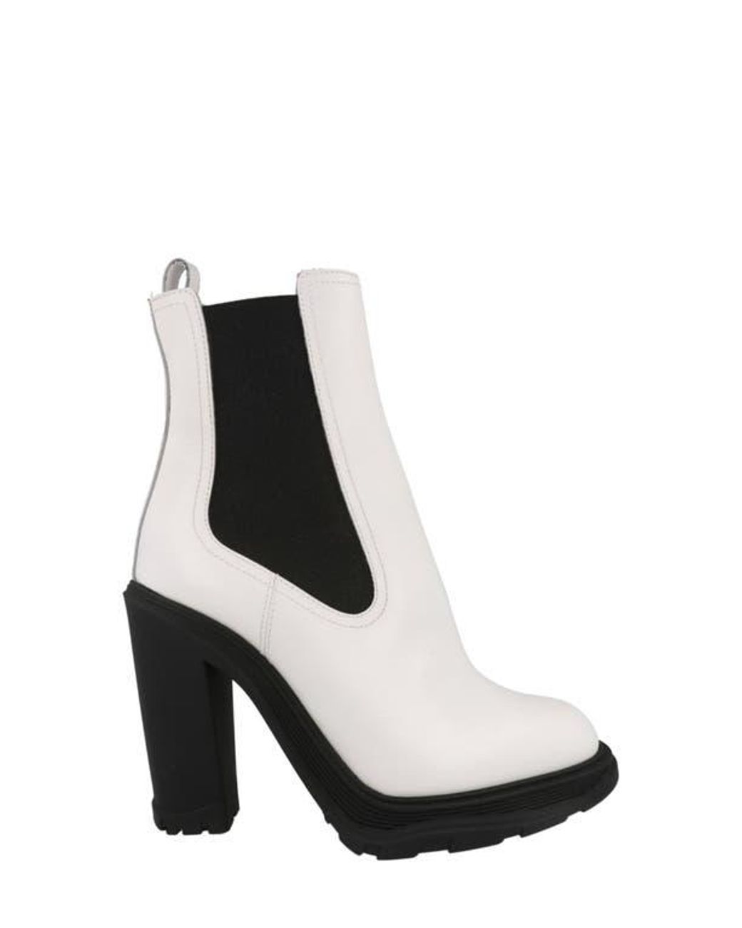 Alexander McQueen Black Heeled Chelsea Boot