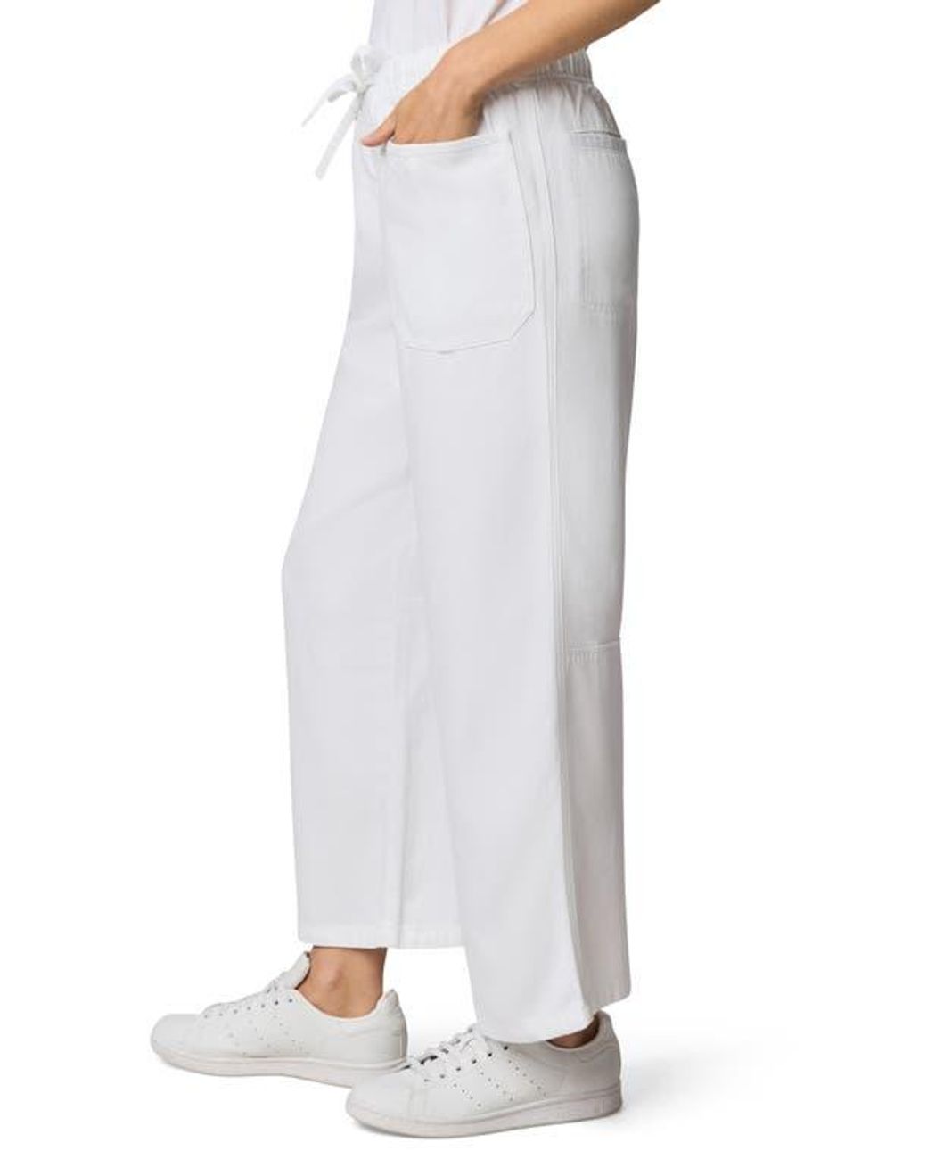 Splendid White Denim Drawstring Pants