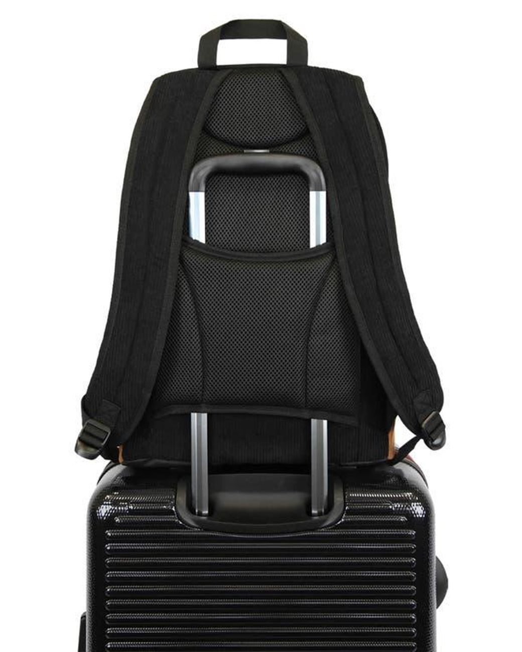 Original Penguin Black Corduroy Backpack for men