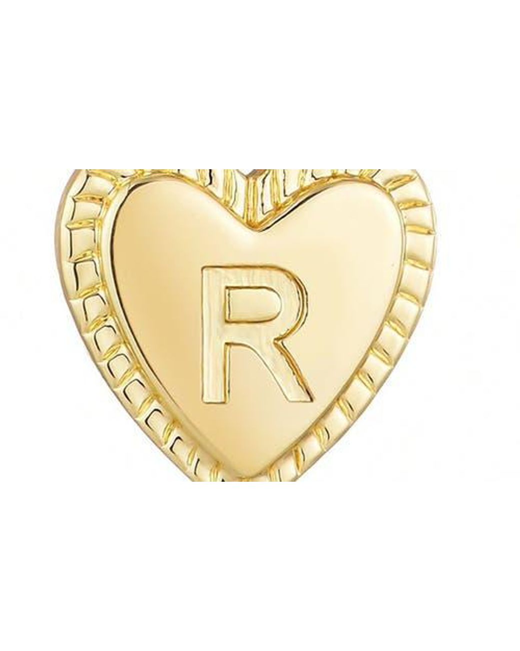 Adornia Metallic Initial Heart Toggle Necklace