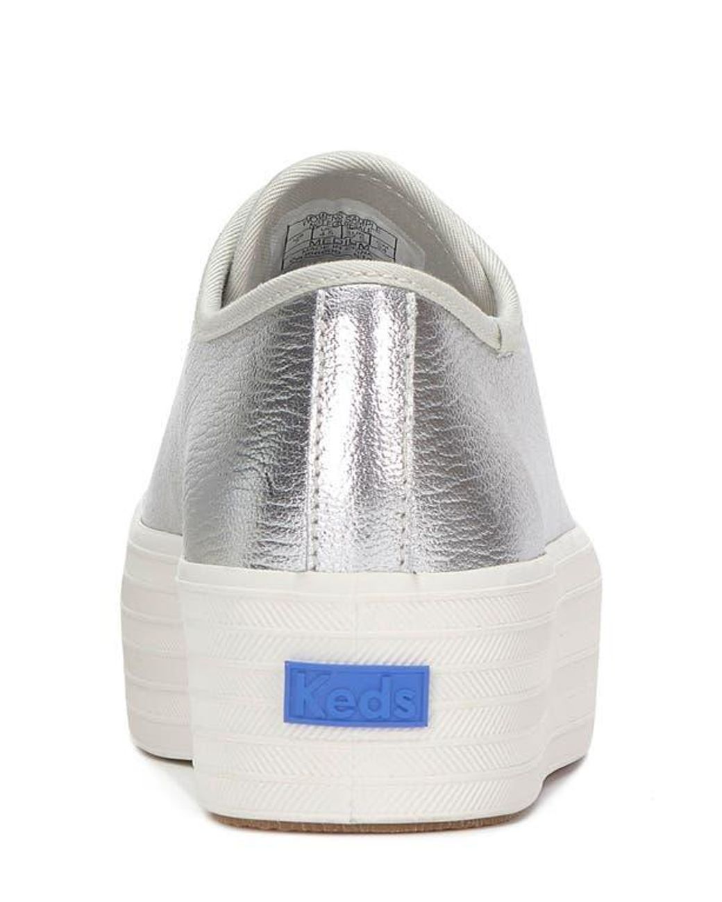 Keds Gray Trip Up Leather Platform Sneaker