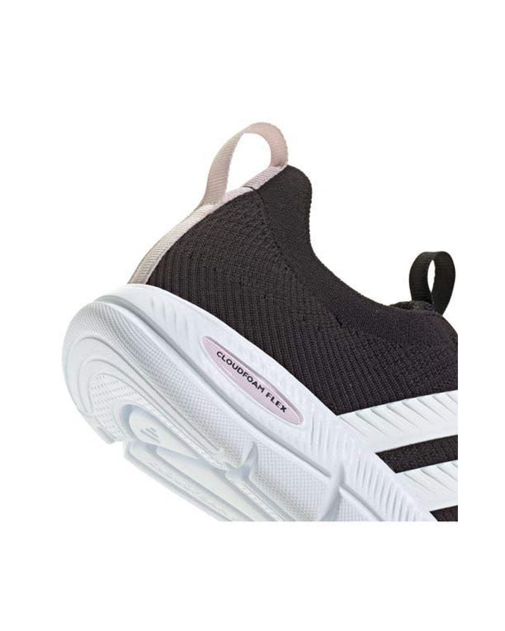 Adidas Black Cloudfoam Flex Slipon Sneaker
