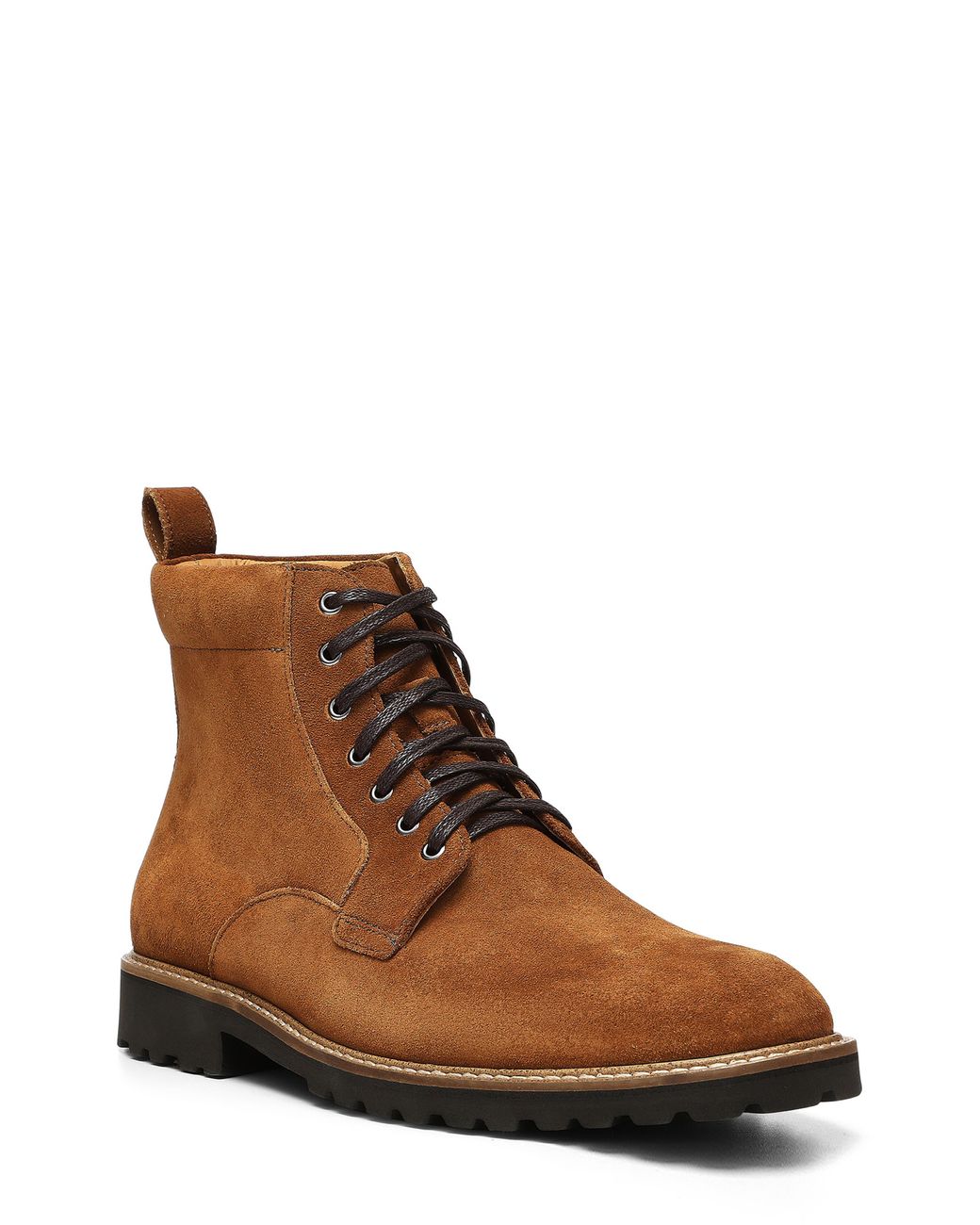 Donald J Pliner James Suede Lug Boot In Saddle At Nordstrom Rack