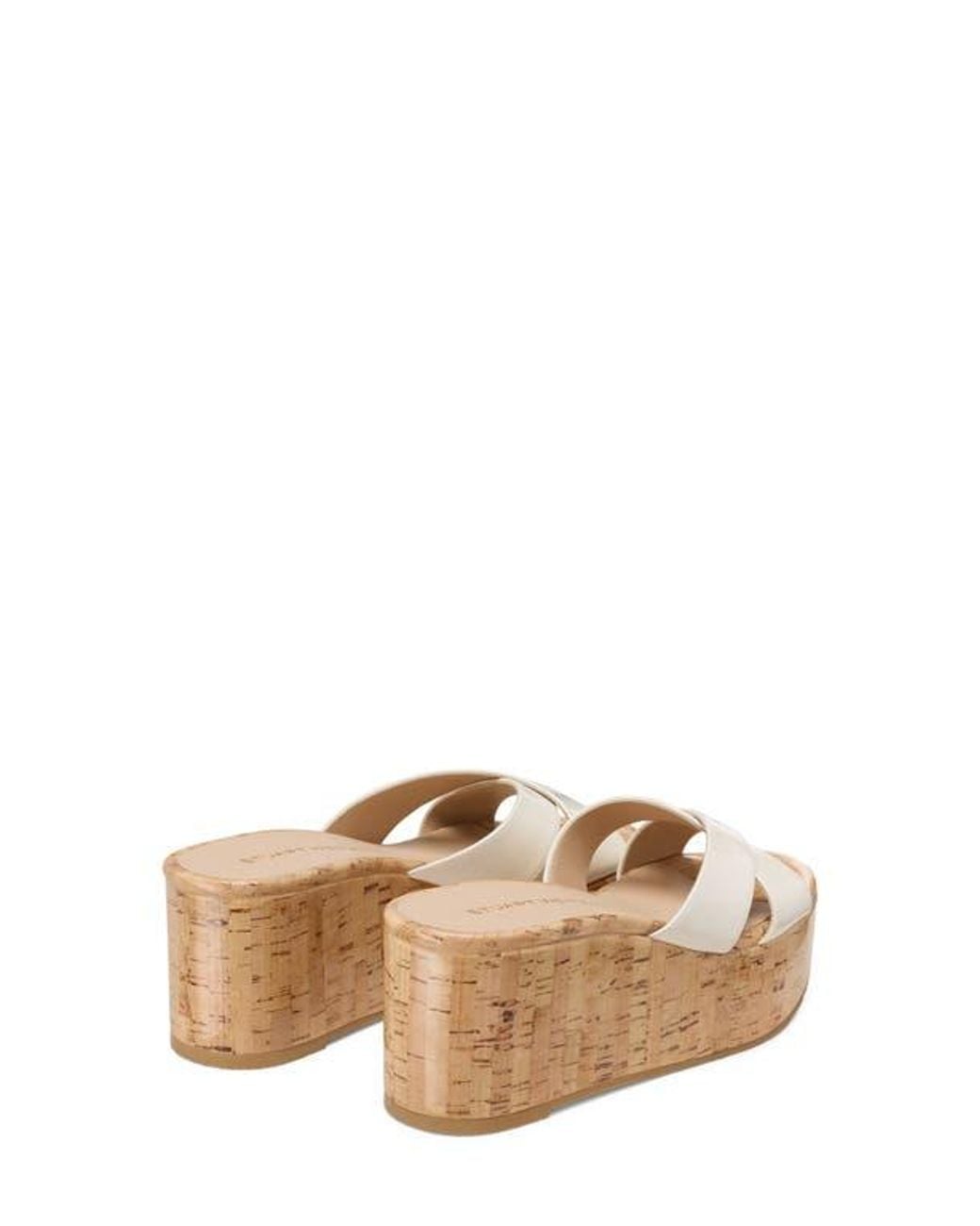 Stuart Weitzman Natural Dayna Platform Wedge Sandal