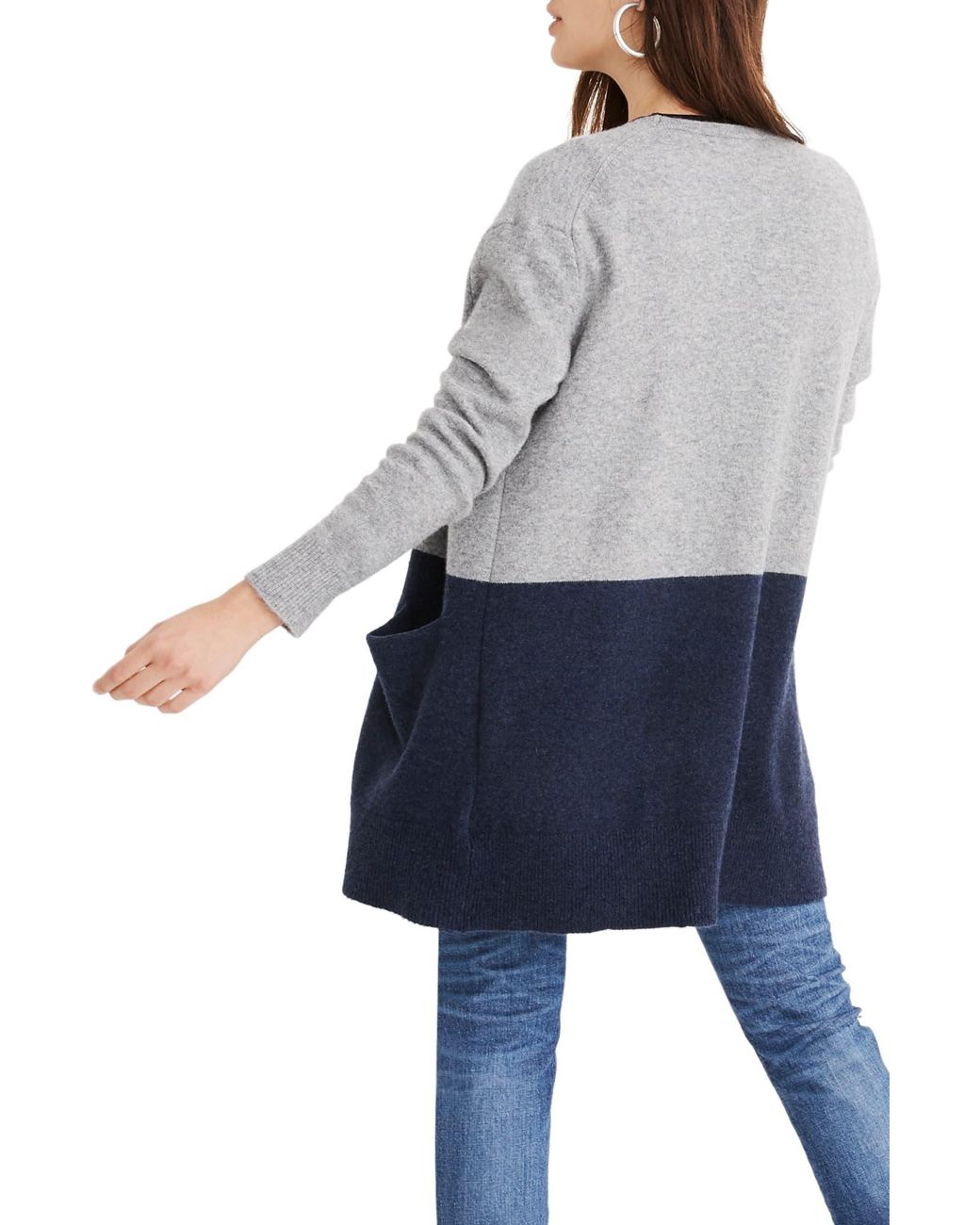 Madewell ryder store stripe cardigan sweater