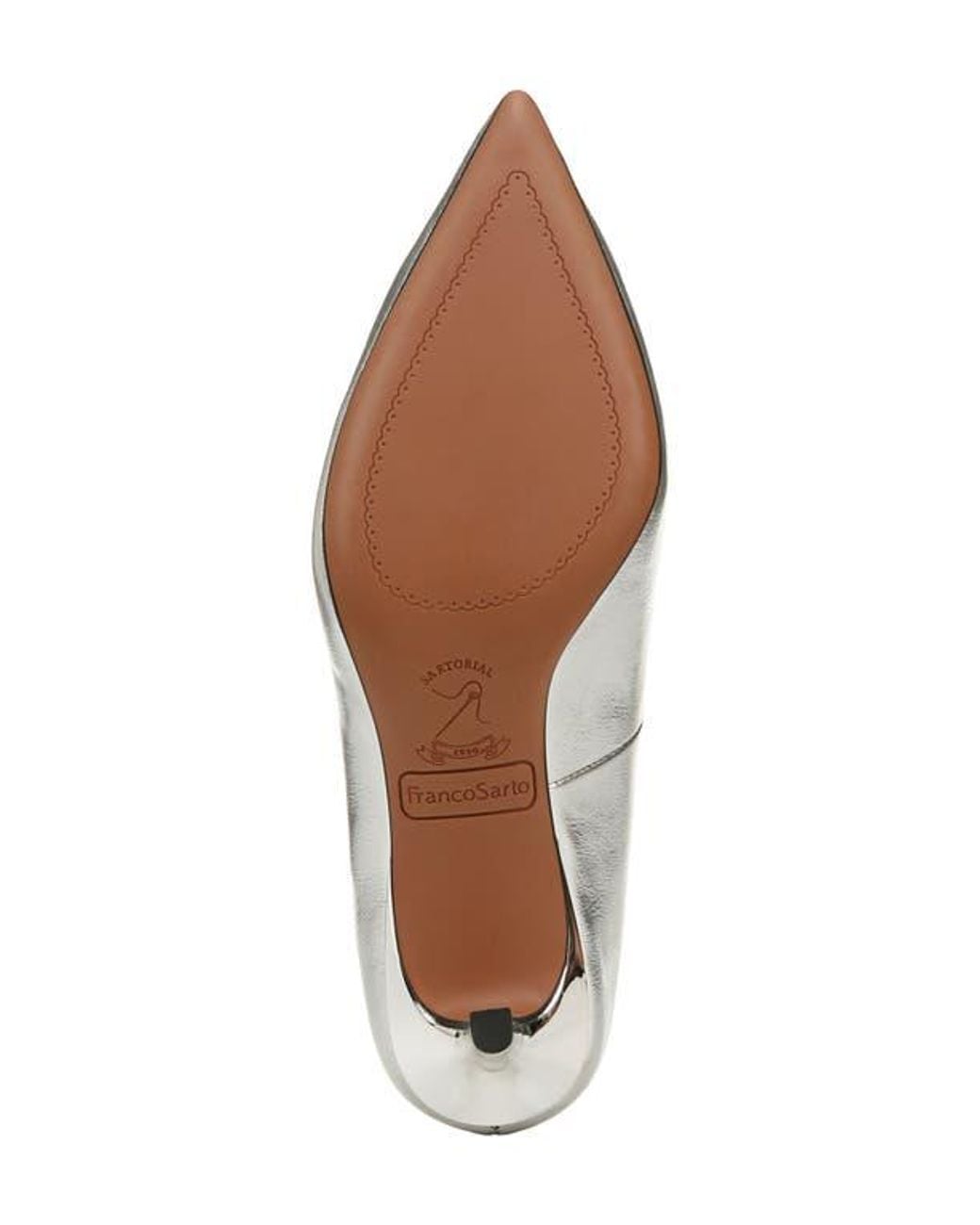 Franco Sarto White Aurora Pointed Toe Pump