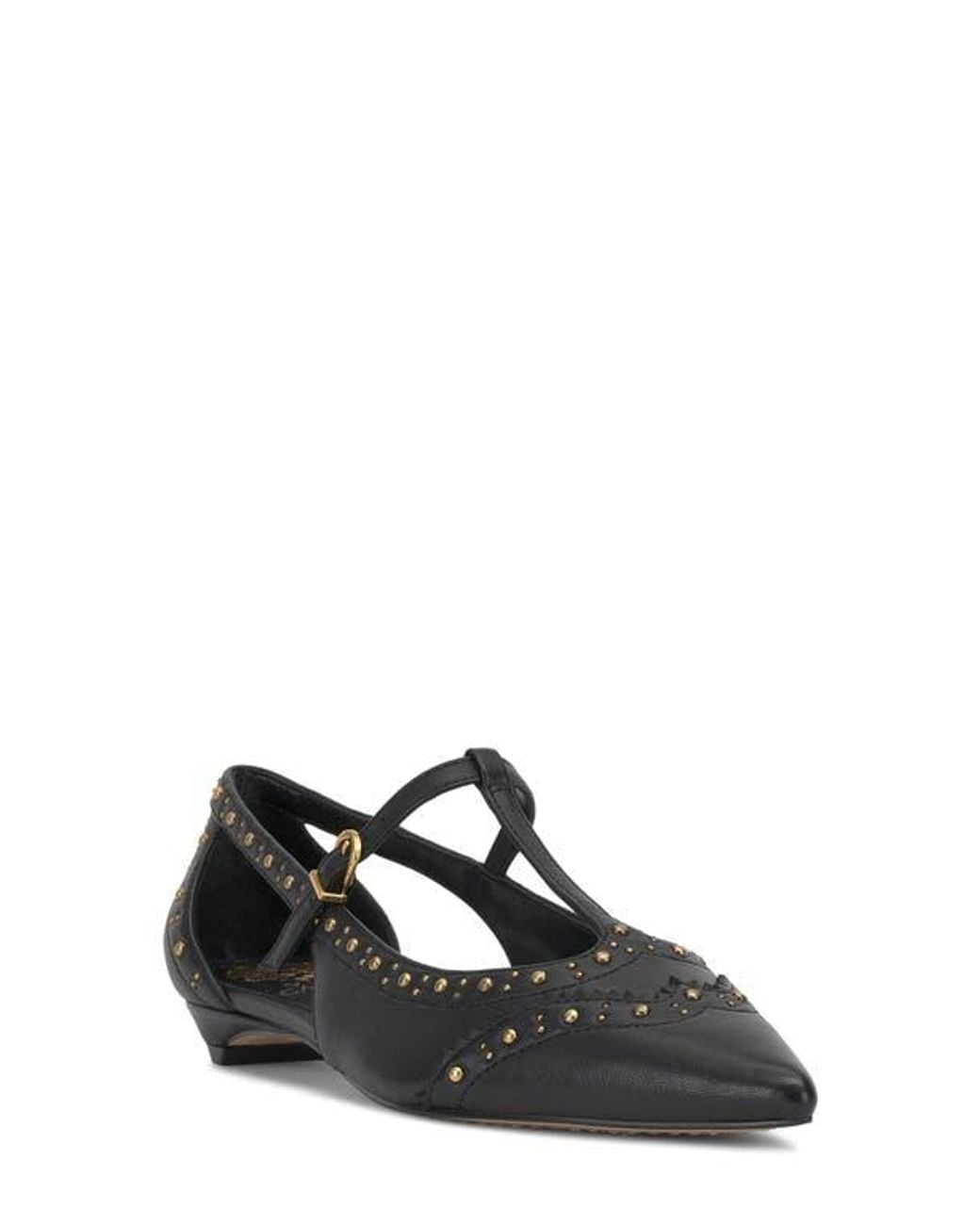 Vince Camuto Black Valkie Pointed Toe Flat