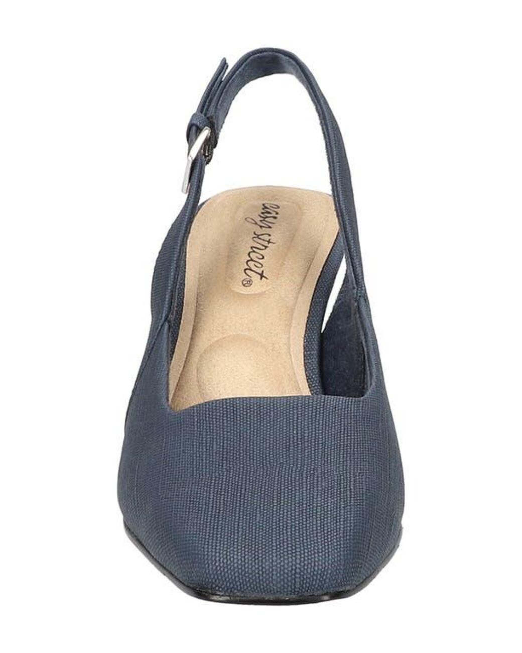 Easy Street Ritsa Slingback Pump in Blue | Lyst