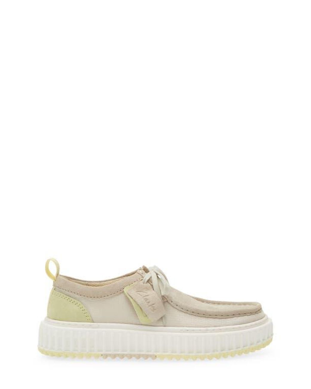 Clarks White Torlite Lo Moc Toe Oxford for men