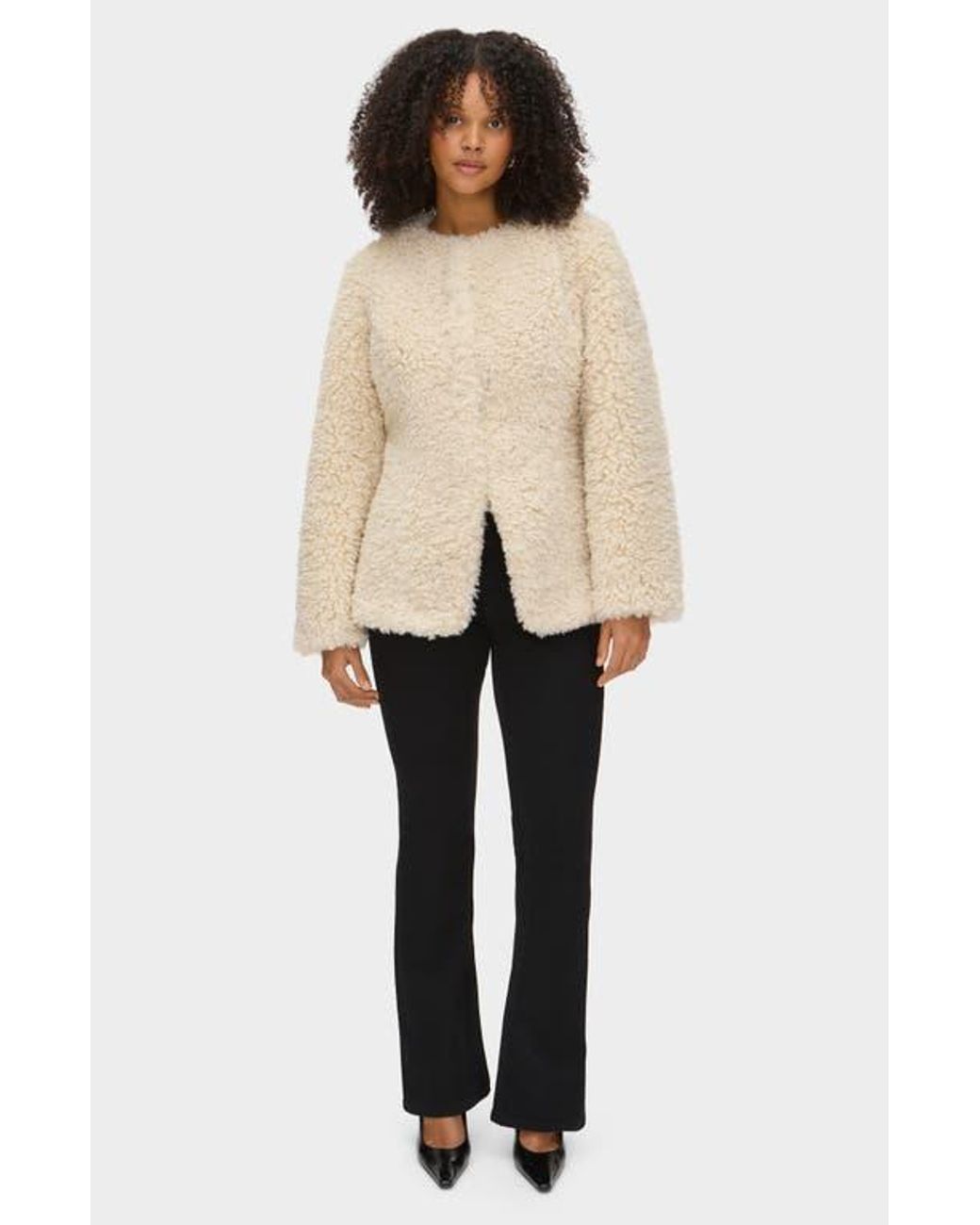 ALIGNE Natural Daphne Faux Shearling Jacket