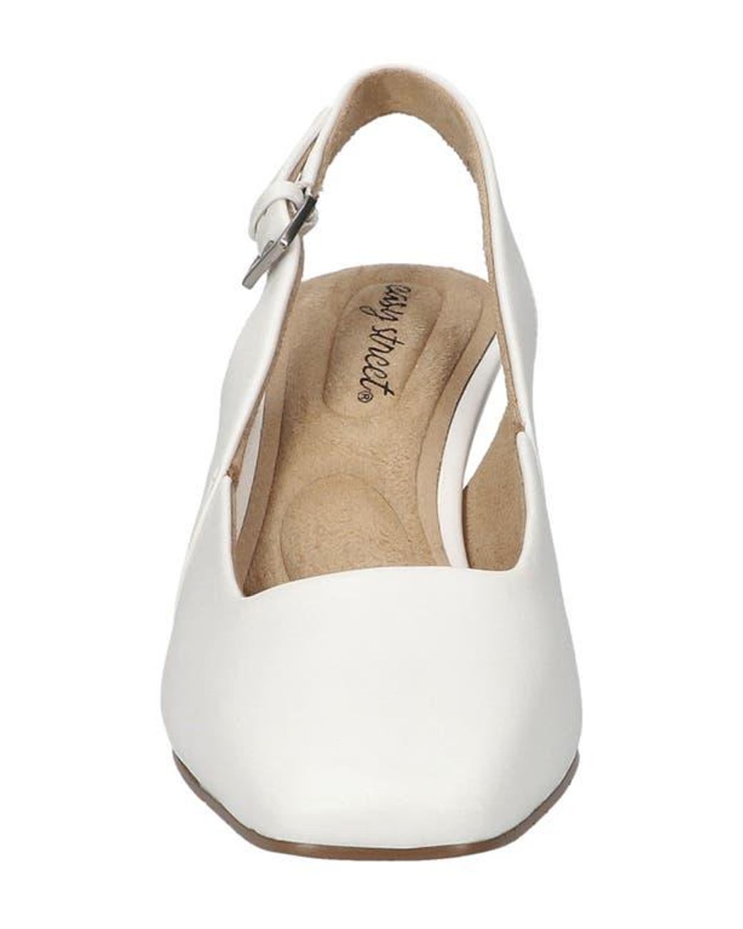 Easy Street White Ritsa Slingback Pump