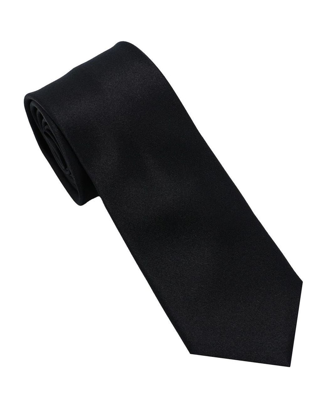 DKNY Black Solid Satin Tie for men