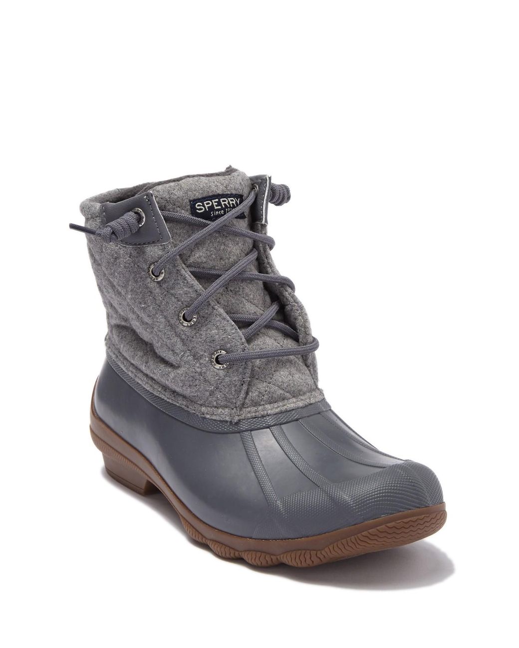 sperry syren metallic canvas duck boot