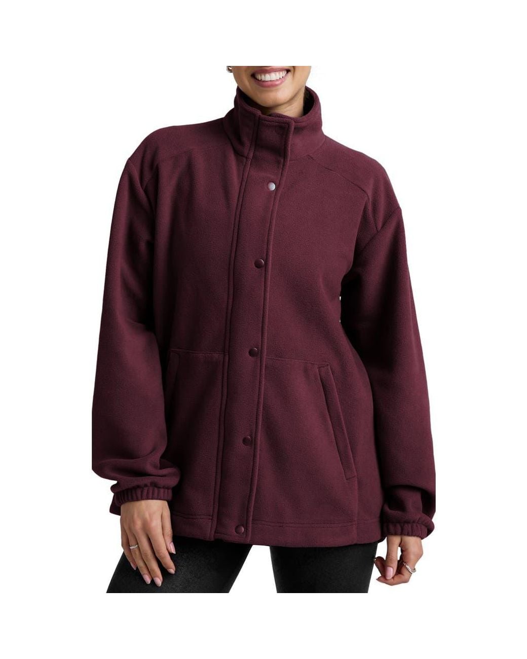 Beyond Yoga Red Explorer Fleece Jacket