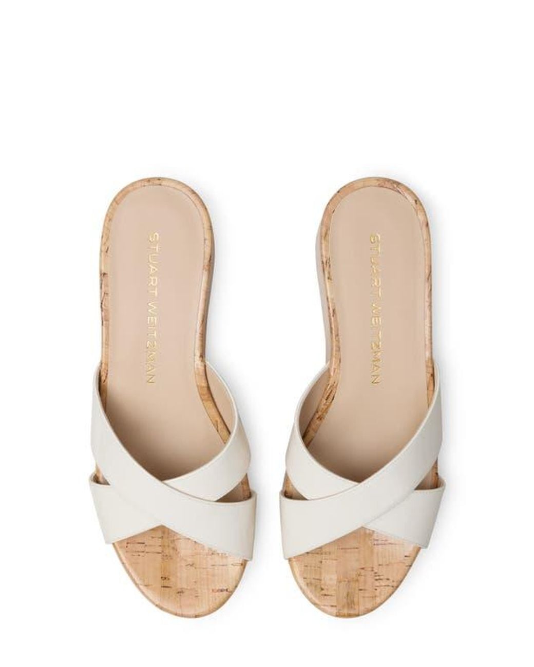 Stuart Weitzman Natural Dayna Platform Wedge Sandal