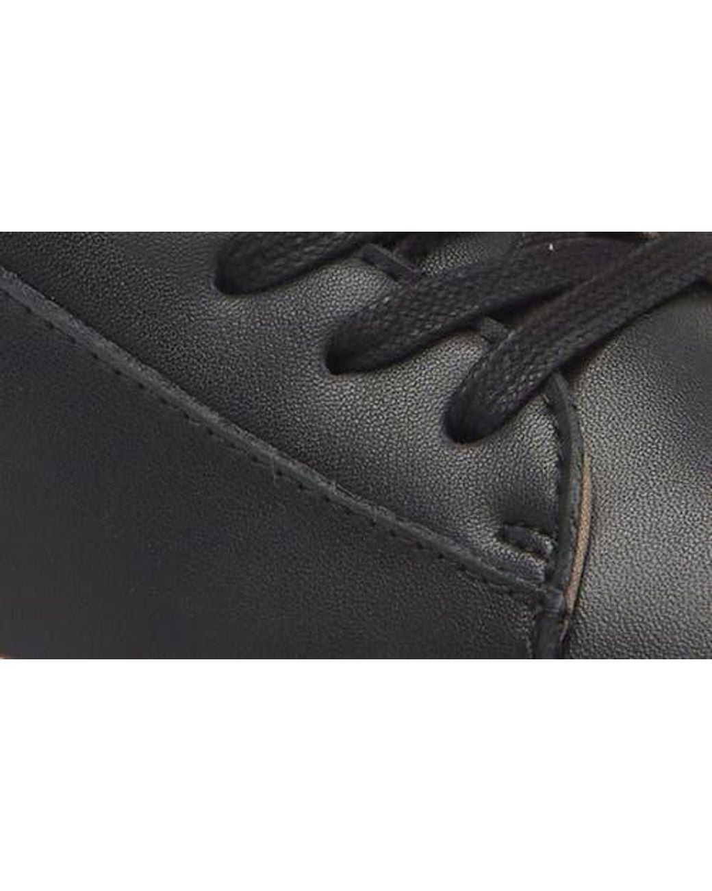AllSaints Black Klip Leather Low-Top Sneakers for men