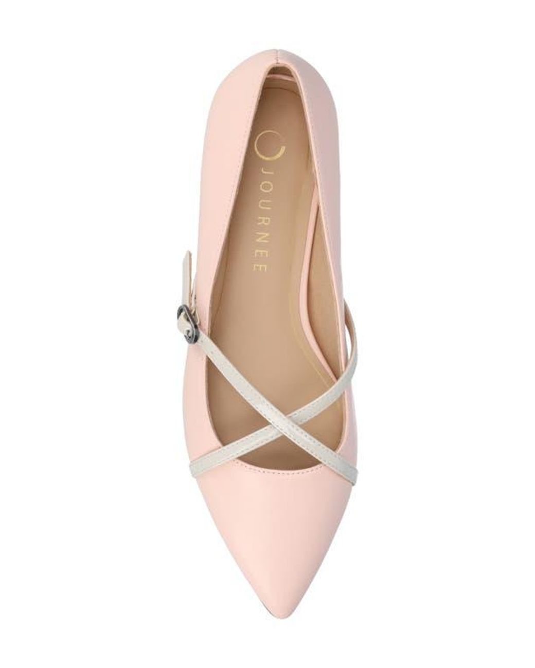 Journee Collection Pink Camby Pointed Toe Flat