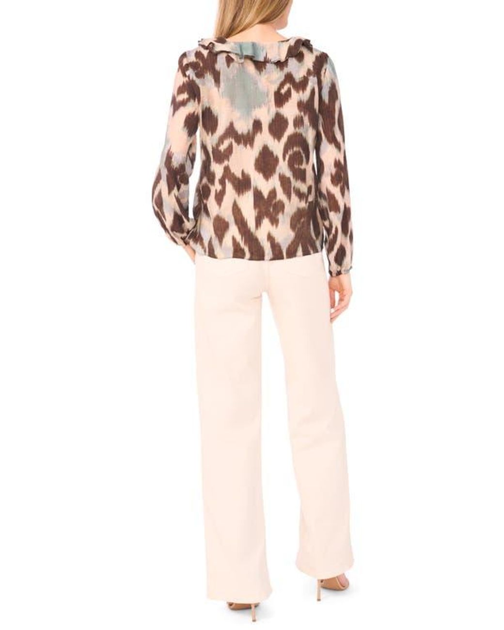 Halogen® Pink Ruffle Top
