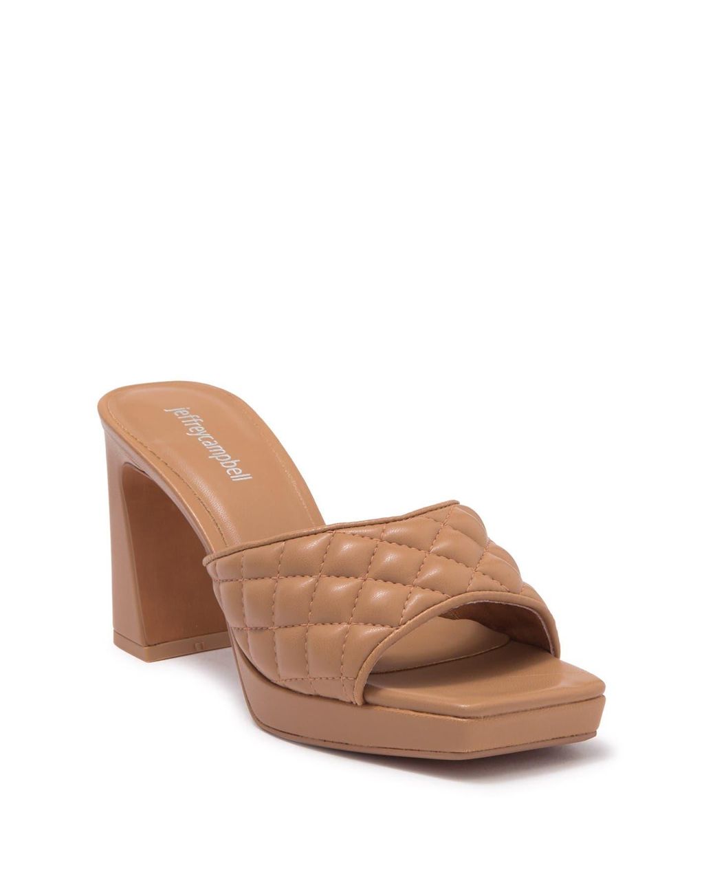 Jeffrey Campbell Nana Quilted Platform Mule In Nude At Nordstrom 