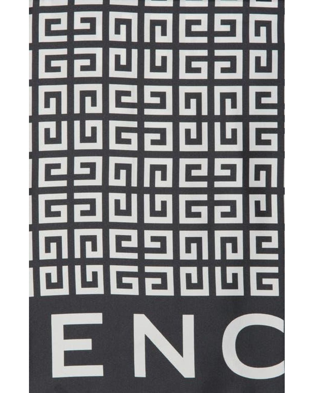 Givenchy Black 4G Small Silk Square Scarf