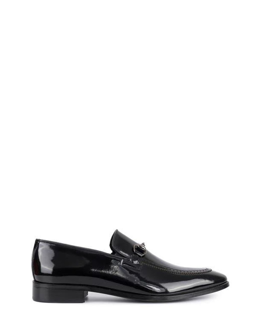 VELLAPAIS Black Edroy Apron Toe Bit Loafer for men