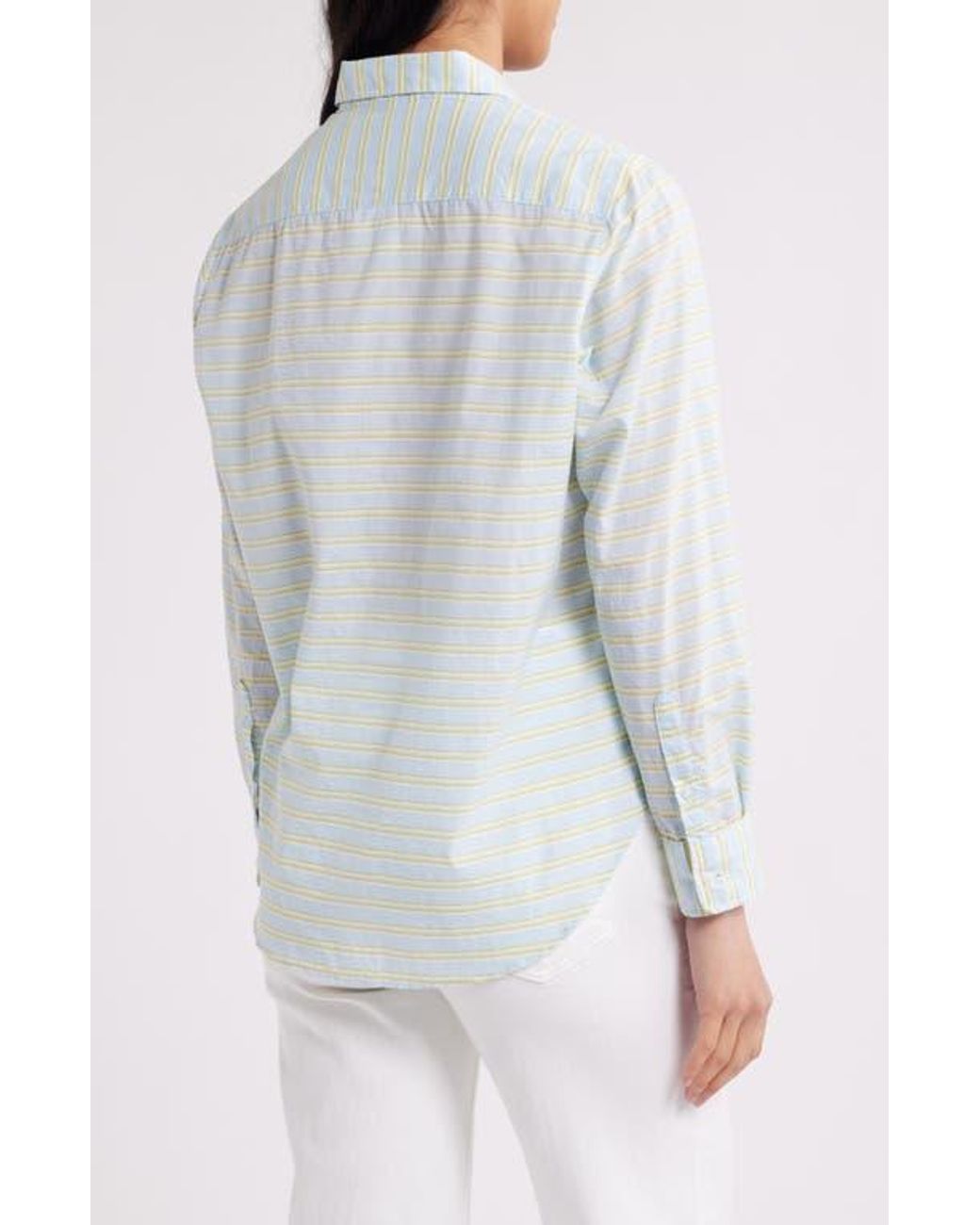 Frank & Eileen White Eileen Relaxed Button-Up Shirt