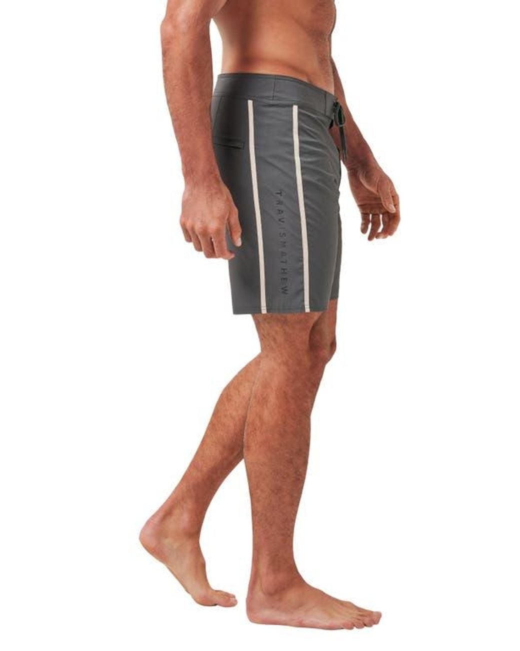 Travis Mathew Blue Making It Reef Board Shorts for men