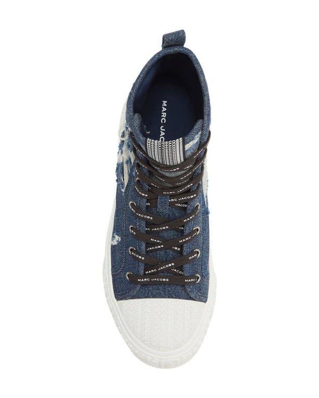 Marc Jacobs Blue The High Top Platform Sneaker