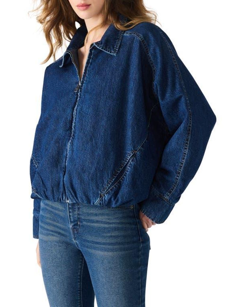 Steve Madden Blue Mackey Denim Jacket