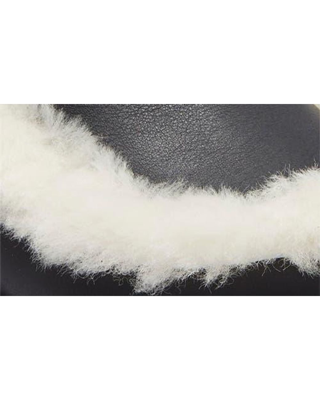 Ugg Black Esmee Genuine Shearling Trim Clog