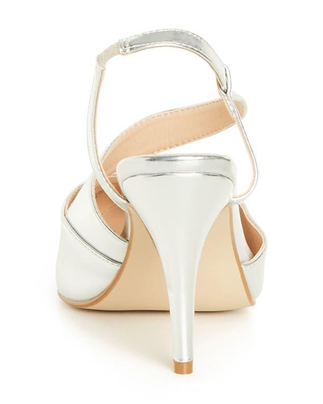 City Chic White Helen Slingback Pump