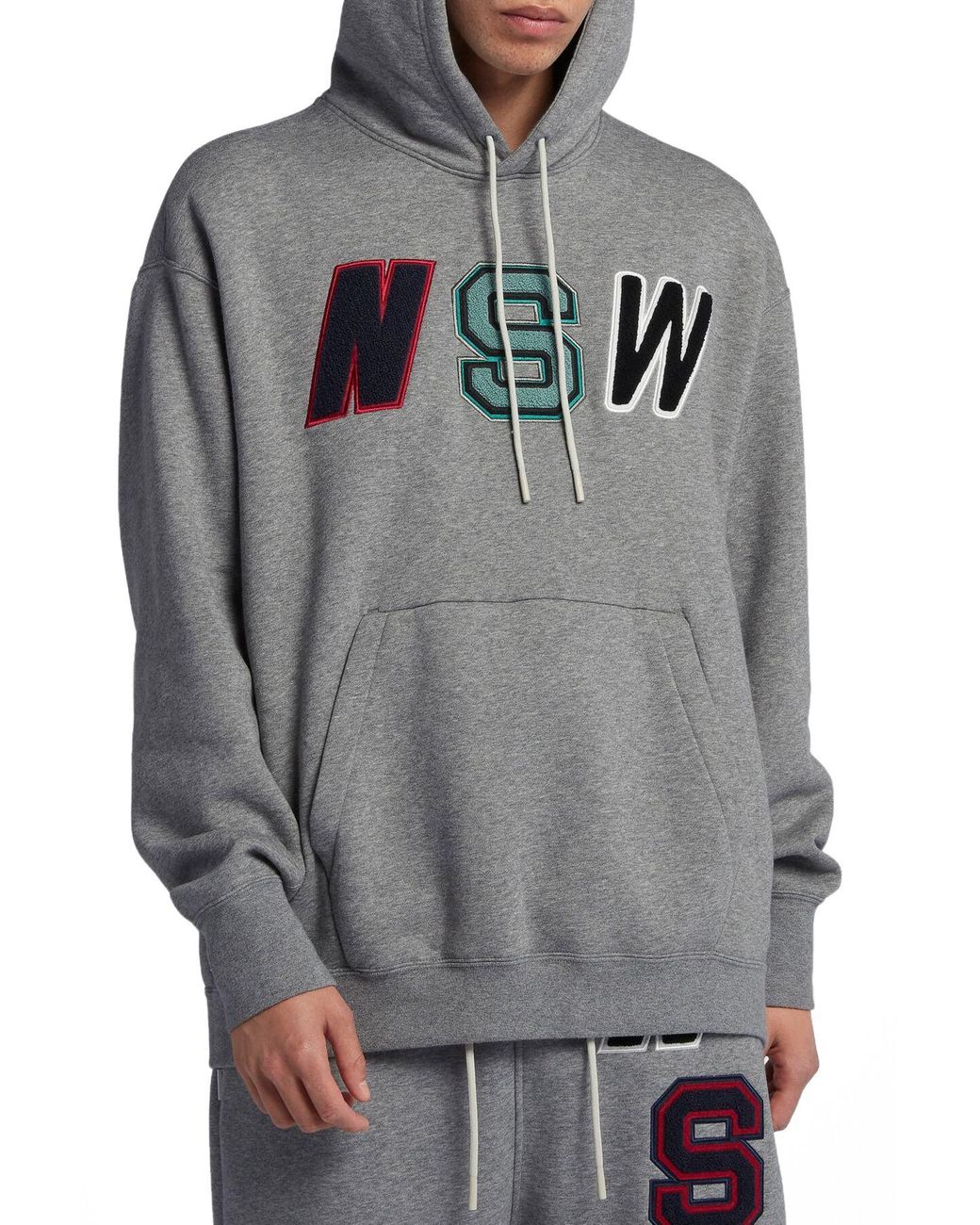 Nike Nsw Hoodie in Gray for Men | Lyst