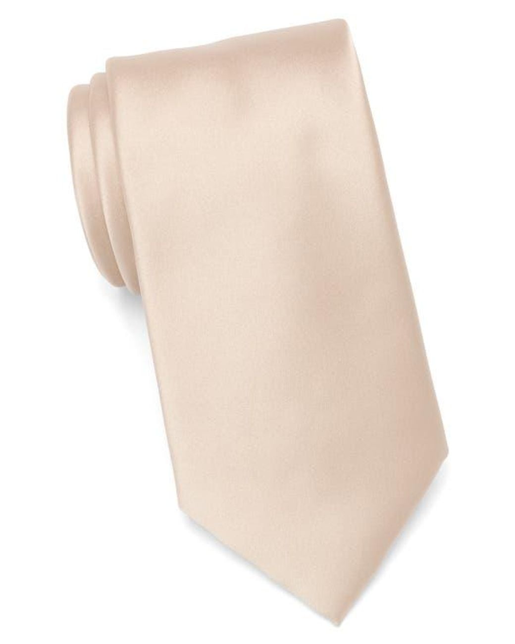 Nordstrom Rack White Solid Satin Tie for men