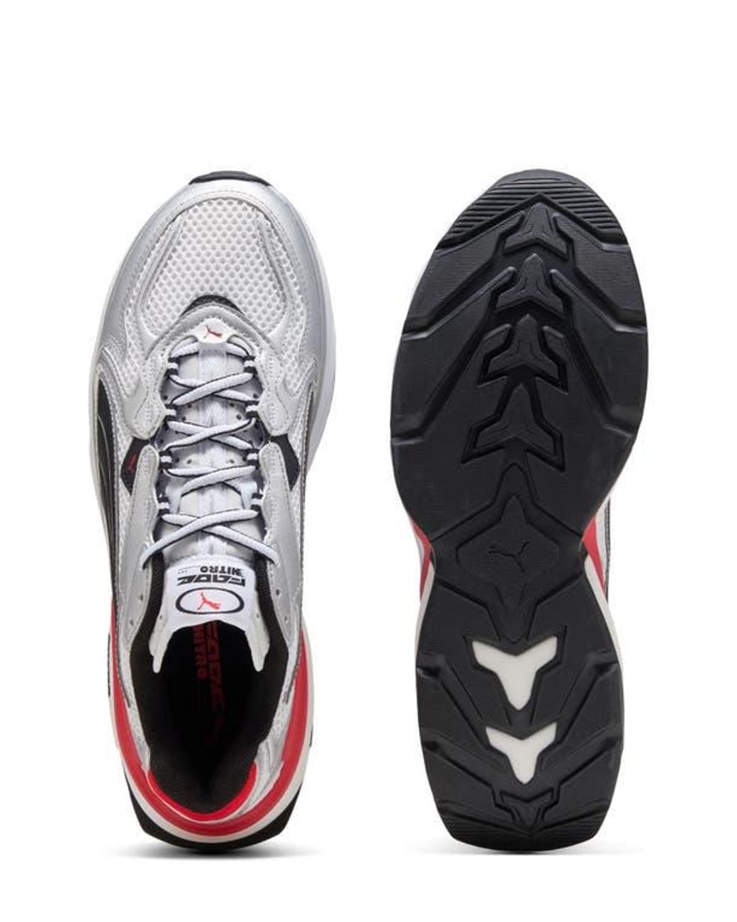 PUMA White Fade Nitro Ls Sneaker for men