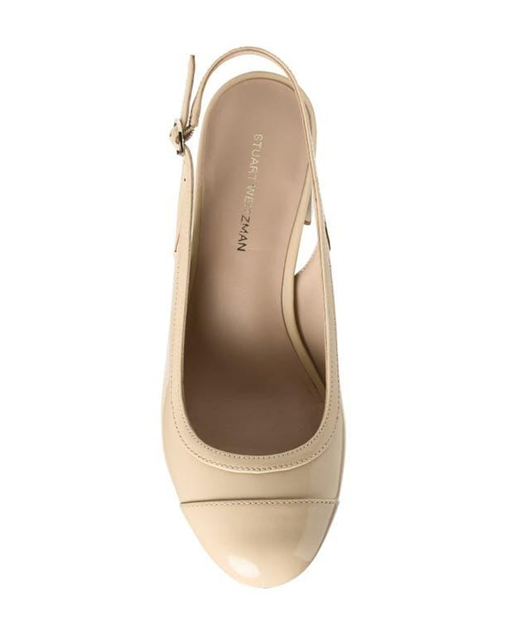 Stuart Weitzman Natural Celina 60 Slingback Pump