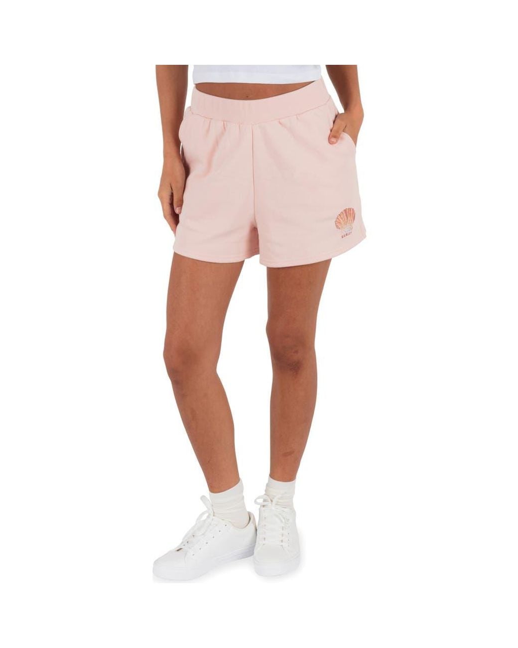 Hurley Pink Shell Yeah Fleece Shorts