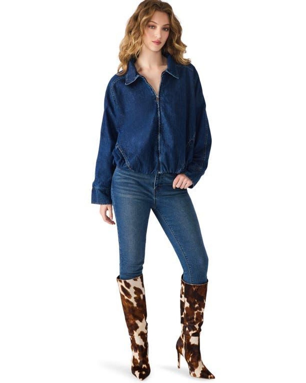 Steve Madden Blue Mackey Denim Jacket